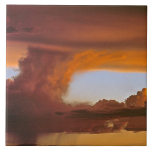 USA, Arizona, Grand Canyon NP. Sunset creates Ceramic Tile