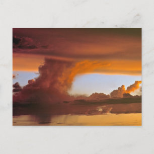 USA, Arizona, Grand Canyon NP. Sunset creates Postcard