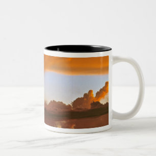 USA, Arizona, Grand Canyon NP. Sunset creates Two-Tone Coffee Mug