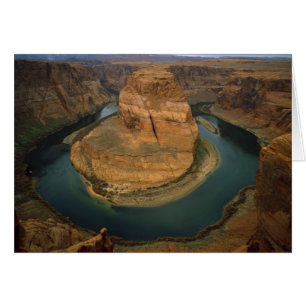 USA, Arizona. Horseshoe Bend showing erosion by