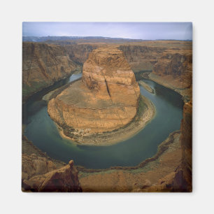 USA, Arizona. Horseshoe Bend showing erosion by Magnet