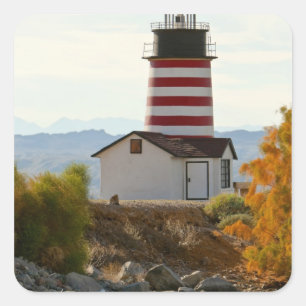 USA, Arizona, Lake Havasu City. View of West Square Sticker