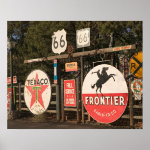 USA, Arizona, Sedona: Antique Advertising Signs