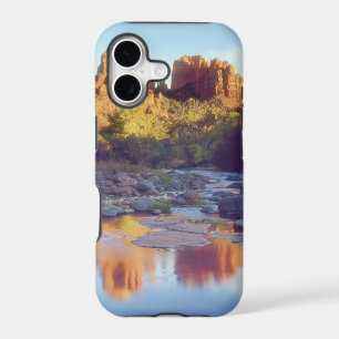 USA, Arizona, Sedona. Cathedral Rock reflecting