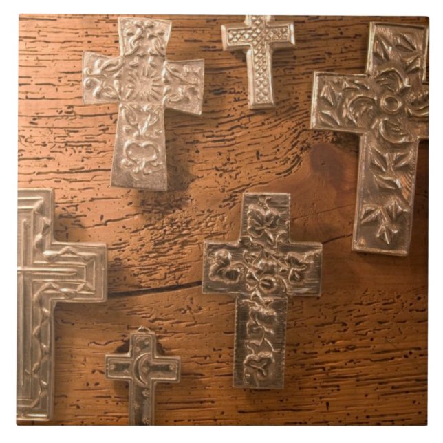 USA, Arizona, Tubac: South Arizona's Premier 3 Ceramic Tile (Front)