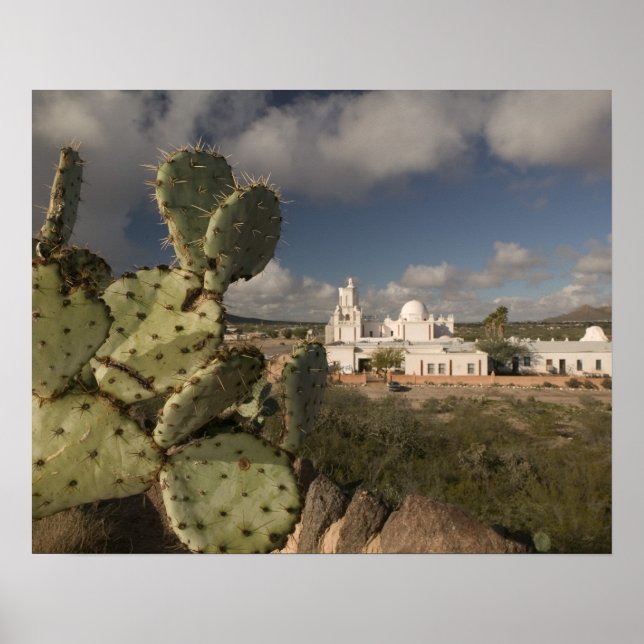 USA, Arizona, Tucson: Mission San Xavier del Bac 2 Poster (Front)