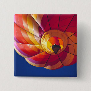 USA, Arizona, Val Vista. A colourful hot-air 15 Cm Square Badge