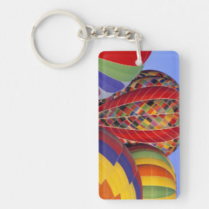 USA, Arizona, Val Vista. Colourful hot-air Key Ring