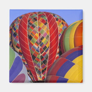 USA, Arizona, Val Vista. Colourful hot-air Magnet