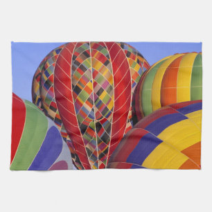 USA, Arizona, Val Vista. Colourful hot-air Tea Towel