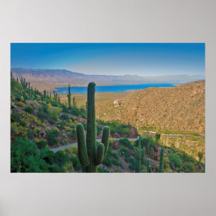 USA, Arizona. View From The Entrance To Tonto Poster