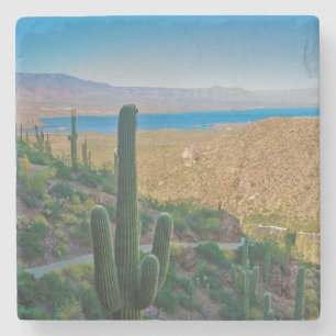 USA, Arizona. View From The Entrance To Tonto Stone Coaster