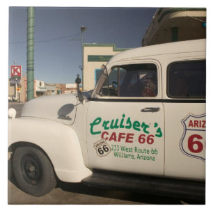 USA, Arizona, Williams: Cruisers Cafe 66 Old Tile
