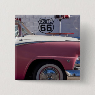 USA, Arizona, Williams. Rt. 66 Town, 1950's 15 Cm Square Badge