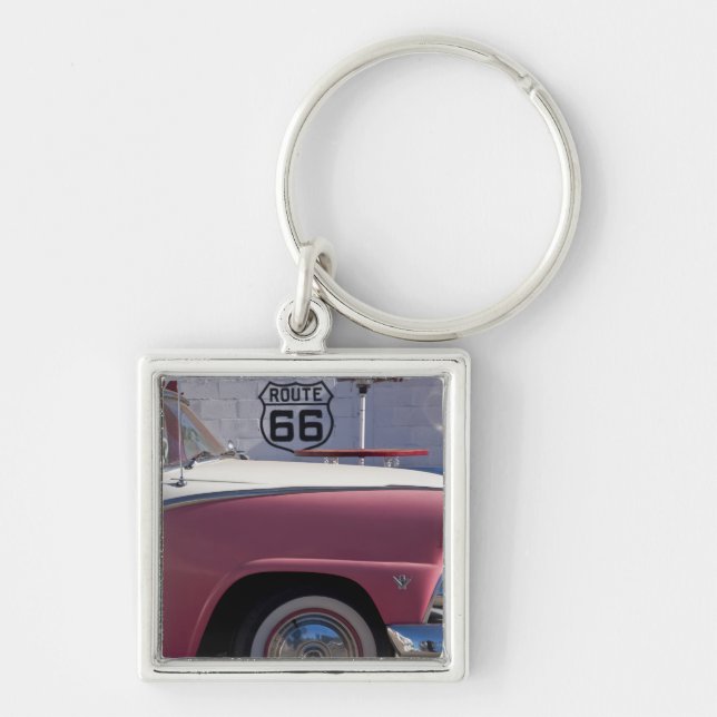 USA, Arizona, Williams. Rt. 66 Town, 1950's Key Ring (Front)