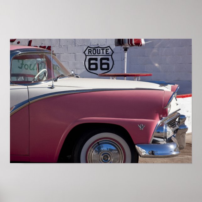 USA, Arizona, Williams. Rt. 66 Town, 1950's Poster (Front)