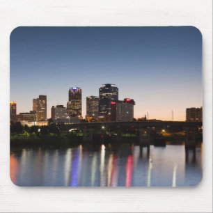 USA, Arkansas, Little Rock, City Skyline Mouse Pad
