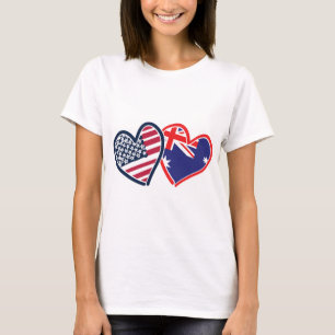 USA---Austrailia-Love T-Shirt