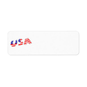 USA Avery Label Return Address Label