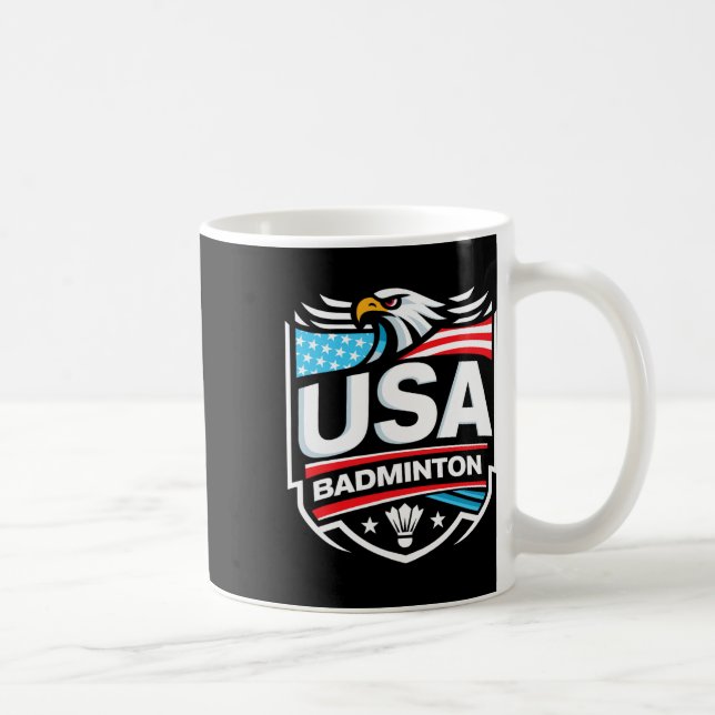 Usa Badminton  Coffee Mug (Right)