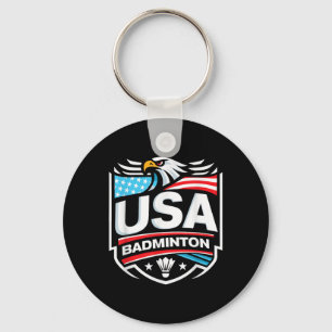 Usa Badminton Key Ring