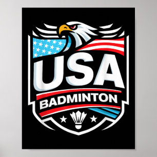 Usa Badminton  Poster