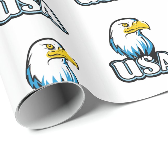 USA Bald Eagle Wrapping Paper (Roll Corner)