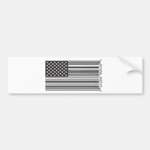 USA Barcode Bumper Sticker