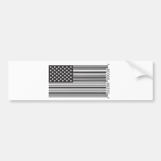 USA Barcode Bumper Sticker (Front)