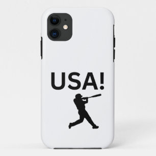 USA baseball player using dot as a ball iPhone 11 Case