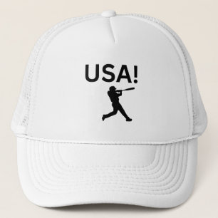 USA baseball player using dot as a ball Trucker Hat