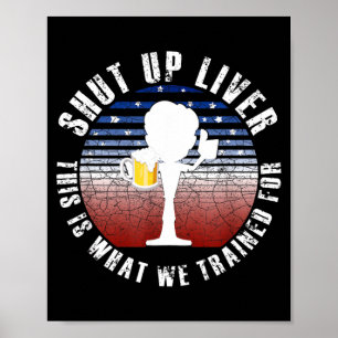 USA Beer Drinking Team Funny Day American Gift Poster