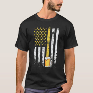 Usa Beer Father Day Men Beer Drinker T-Shirt