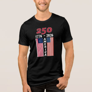 USA/BENNINGTON FLAG 250 DESIGN FOR DARK SHIRTS