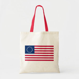 usa betsy flag tote bag