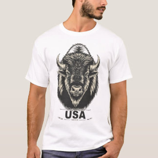 USA Bison T-Shirt