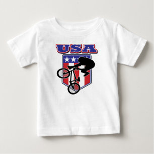 USA-BMX Biker Baby T-Shirt