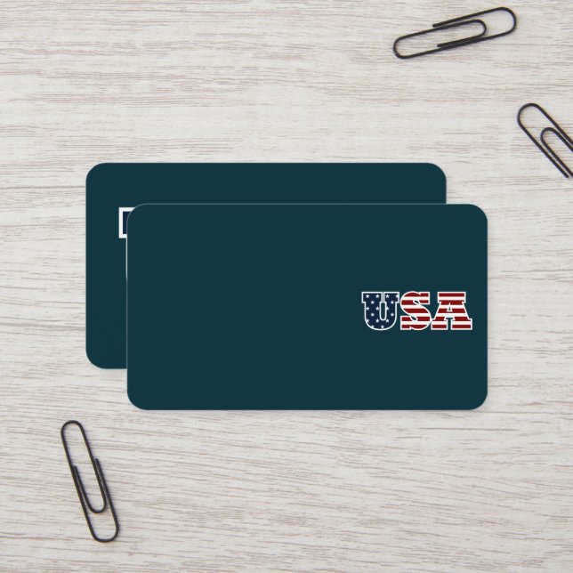 USA Business Card (Front/Back In Situ)