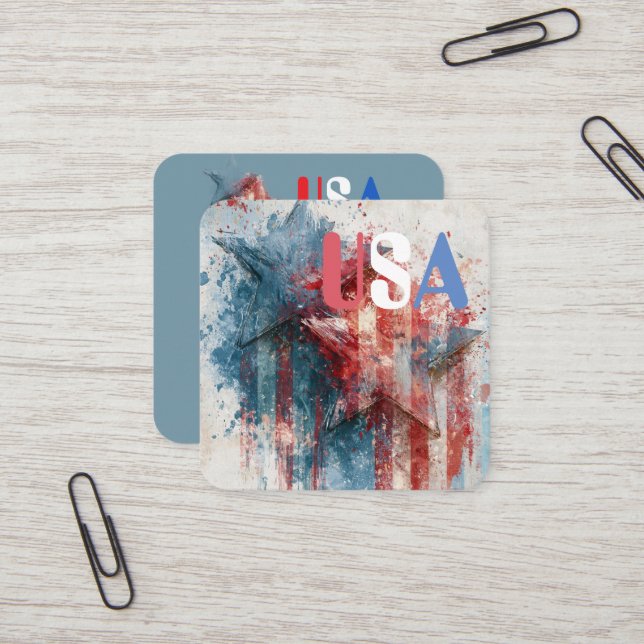 USA Business Card (Front/Back In Situ)