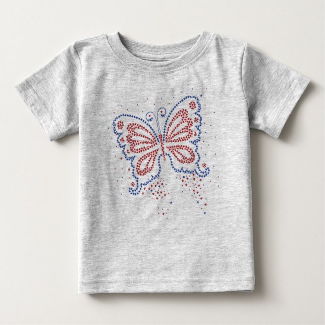USA Butterfly Infants & Toddler T-shirts (Front)