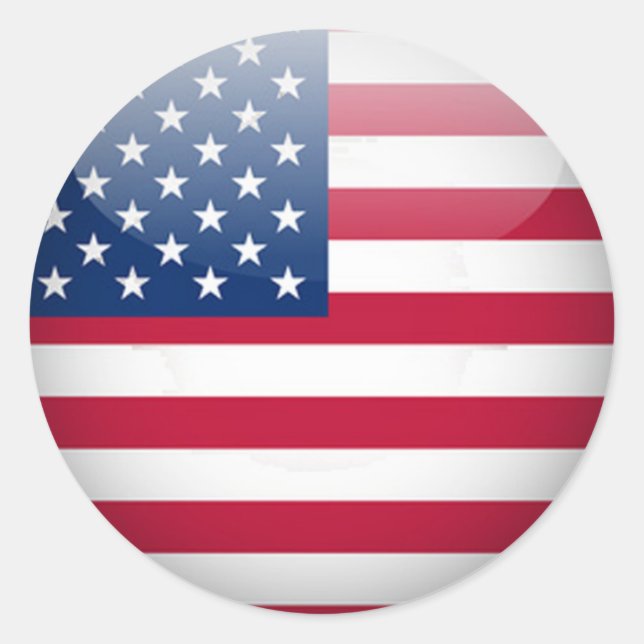 USA Button Stickers 1½ Inch (sheet of 20) (Front)