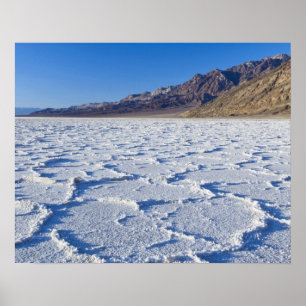 USA, CA, Death Valley NP, Salt Formations at Poster