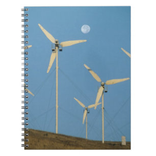 USA, California, Altamont Pass, wind generators. Notebook