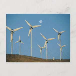 USA, California, Altamont Pass, wind generators. Postcard