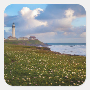 USA, California. Big Sur Panorama 2 Square Sticker