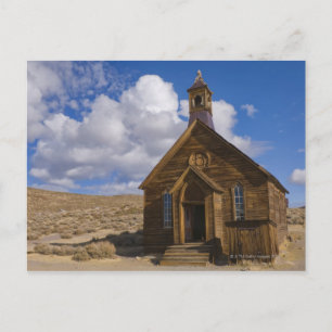 USA, California, Bodie, Old church in desert Postcard