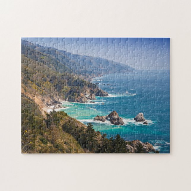 USA, California. California Coast, Big Sur Jigsaw Puzzle (Horizontal)