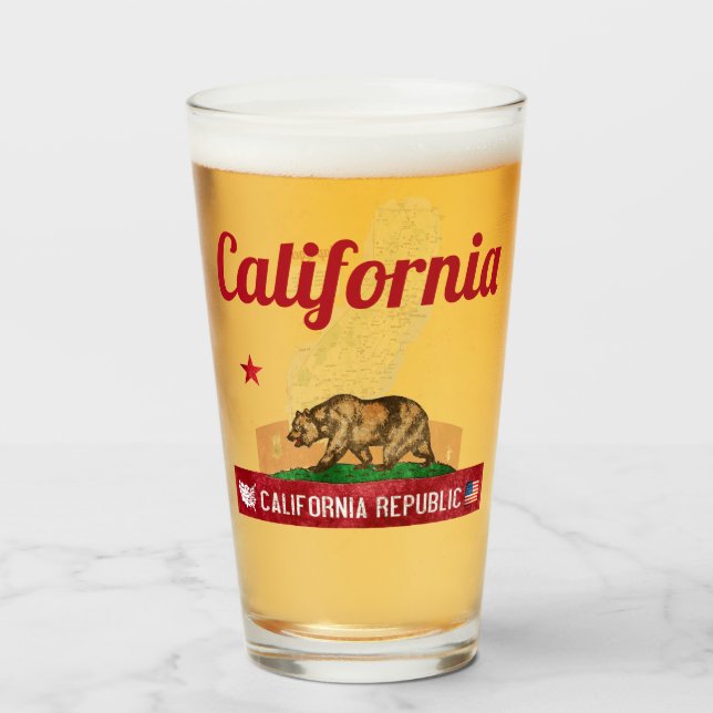 " USA: California ... Glass (Front Filled)