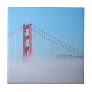 USA, California. Golden Gate Bridge In Morning Ceramic Tile