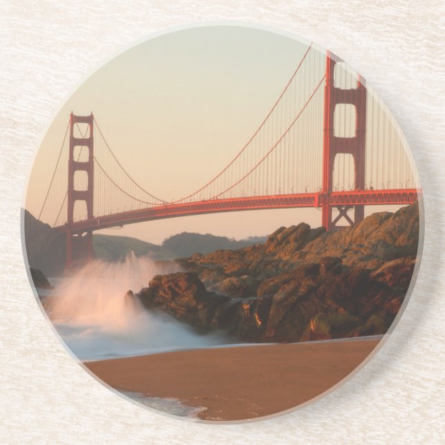 USA, California. Golden Gate Bridge View Coaster (Front)